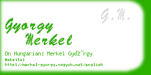 gyorgy merkel business card